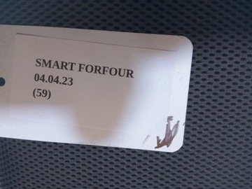 SEDADLO SPOLUJEZDCE SMART FORFOUR 454 EVROPA