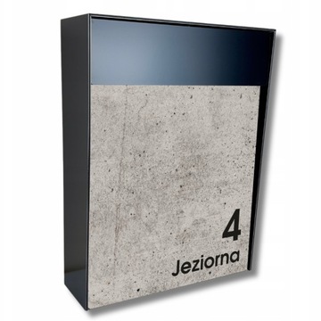 SKRZYNKA NA LISTY Z ADRESEM POCZTOWA Z NUMEREM DOMU DUŻA Cubox v3 - WZORY