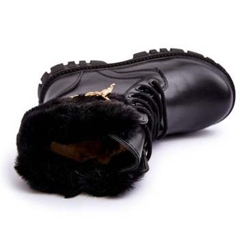 Детские кожаные теплые ботильоны с цепочкой, размер 33