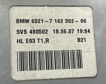 BMW 3 E93 CABRIO SVĚTLO ZADNÍ PRAVÁ 7162302