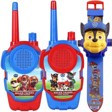 PSI PATROL ZESTAW DO ZABAWY ZEGAREK WALKIE TALKIE DLA DZIECI