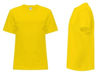 T-SHIRT DZIECIĘCY koszulka JHK TSRK-150 żółta 7-8 SY 134