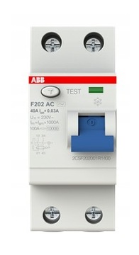 WYŁĄCZNIK RÓŻNICOWOPR. ABB 2P 25A 30mA F202