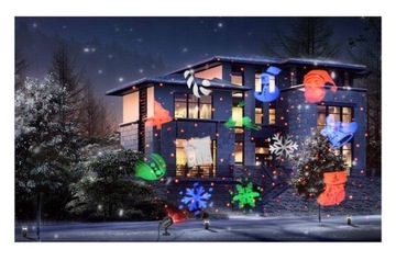 РОЖДЕСТВЕНСКИЙ СВЕТОДИОДНЫЙ ПРОЕКТОР 12 СЛАЙДОВ ВОДОНЕПРОНИЦАЕМОЕ ЛАЗЕРНОЕ ОСВЕЩЕНИЕ ДОМА