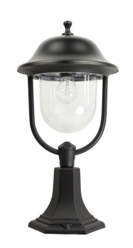 Lampa OGRODOWA stojąca słupek RETRO 55cm czarny - idealna do ogrodu