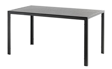 Stół ogrodowy czarny ALUMINIOWY 140cm JSK JERSOR