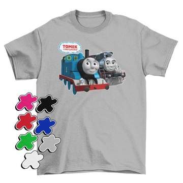 KOSZULKA T-SHIRT DZIECIĘCA Z NADRUKIEM TOMEK I PRZYJACIELE -S 122-128