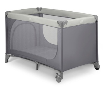 Łóżeczko turystyczne 125 x 65 x 78 cm RK-240 jasno szare