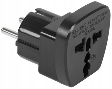 Przejściówka adapter zasilania UK ANGLIA USA CHINY wtyczka ANG - polska PL