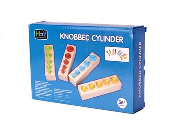 РАЗНОЦВЕТНЫЕ ДЕРЕВЯННЫЕ ЦИЛИНДРЫ МОНТЕССОРИ для детей