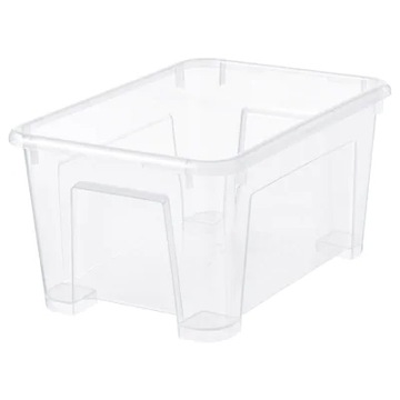 IKEA SAMLA PUDEŁKO, POJEMNIK PRZEZROCZYSTY 5L