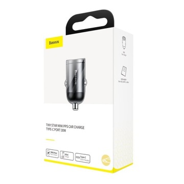 Автомобильное мини-зарядное устройство USB-C QC 4.0+ PD 30 Вт
