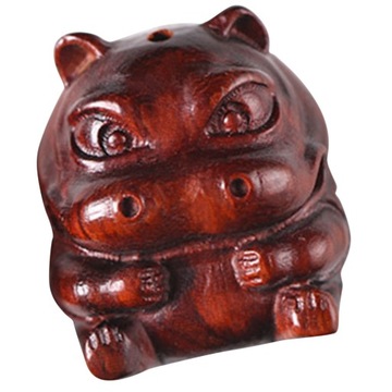 HIPPO DREWNIANA STATUA MINIATUROWY DOM ZWIERZĄT
