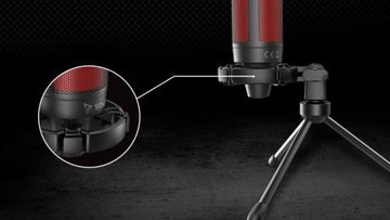 Mikrofon Pojemnościowy Gamingowy Studyjny USB statyw SAVIO SONAR PRO 01