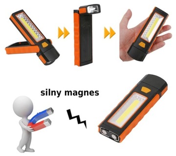 РАБОЧАЯ ЛАМПА ЛАМПА ДЛЯ МАСТЕРСКОЙ COB СВЕТОДИОДНАЯ ТУРИСТИЧЕСКАЯ ЛАМПА ДЛЯ КЕМПИНГА 3 Вт