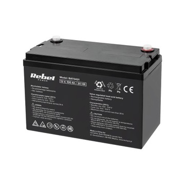 AKUMULATOR ŻELOWY 12V 100Ah JACHT WÓZEK WIDŁOWY KAMPER MOTORÓWKA SOLARY C.O