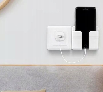 НАСТЕННЫЙ КРОНШТЕЙН ПОДСТАВКА ДЛЯ ЗАРЯДНОГО УСТРОЙСТВА ТЕЛЕФОНА СМАРТФОНА ПУЛЬТ ДИСТАНЦИОННОГО УПРАВЛЕНИЯ КЛЕЯЩИЙСЯ