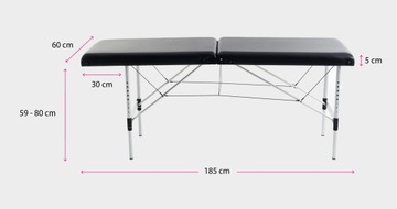 Портативная складная алюминиевая косметическая кровать с легким пространством для ног