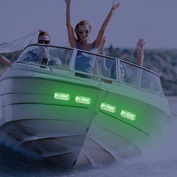 ЗЕЛЕНЫЕ ПОДВОДНЫЕ СВЕТОДИОДНЫЕ ФОНАРНЫЕ СВЕТИЛЬНИКИ ДЛЯ ЯХТЫ POINTON BOAT АКВАРИУМ