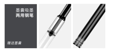 Ручка Fizz Pen для каллиграфии, металлическая перьевая ручка, двойной запас чернил, наконечник 1,2 мм