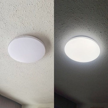 СВЕТИЛЬНИК ДЛЯ ВАННОЙ СВЕТОДИОДНЫЙ ПОТОЛОЧНЫЙ СВЕТИЛЬНИК 24ВТ IP44 ДЕКОРАТИВНЫЙ С ХРОМИРОВАННЫМИ ПОЛОСАМИ