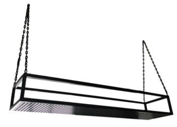 Подвесная потолочная полка/подставка для цветов металлическая лофт перс
