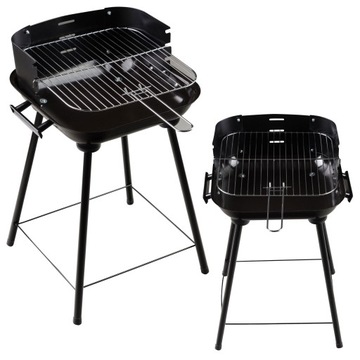 GRILL OGRODOWY WĘGLOWY DUŻY REGULOWANY RUSZT PIKNIKOWY