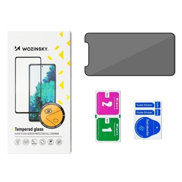 Защитное стекло с антишпионским фильтром для iPhone 15 Pro Max Wozinsky Privac