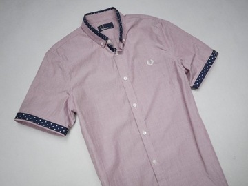 Fred Perry koszula SLIM FIT róż button down S