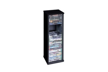Stojak na filmy DVD gry XBOX 360 WII PC regał 30 Płyt czarny