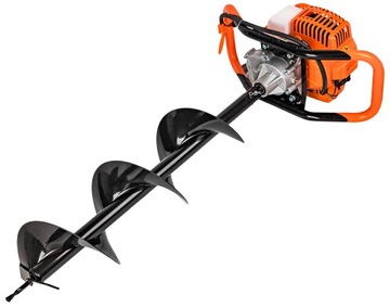 БЕНЗИНОВЫЙ ШНЕК ДЛЯ ПОЧВЫ ДРЕЛЬ RITCH 3 БУРА + МАСЛО