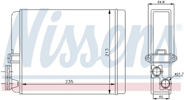 NISSENS RADIÁTOR VOLVO V70 II 02-07