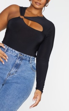 PRETTYLITTLETHING ЧЕРНОЕ УКРАШЕНИЕ НА ОДНО ПЛЕЧО RXXL D598103