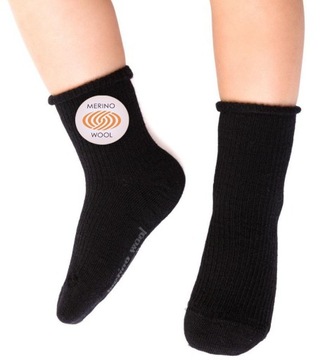 STEVEN bezuciskowe MERINO WOOL 130/s czarne # 23-25