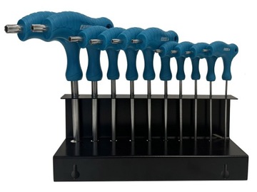 Zestaw Wkrętaków Torx Klucze Kątowe Wkrętaki Na Stojaku T9-T50 FR1834