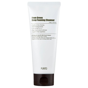 Purito - From Green Deep Foaming Cleanser. Oczyszczająca pianka 150ml