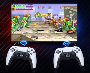 БЕСПРОВОДНАЯ ИГРОВАЯ ПРИСТАВКА ДЛЯ ТЕЛЕВИЗОРА В Стиле Ретро 4K ИГРОВАЯ КОНСОЛЬ + 2 ПАНЕЛЬ + 30 000 ИГР