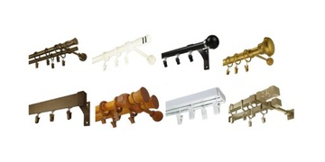 Металлический карниз BASIC, диаметр 19, одинарный, 110 см