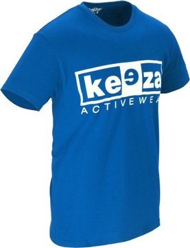 Koszulka bawełniana KEEZA niebieska r. XS