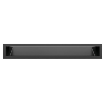 Каминная решетка GRATKI Luft 9х60 Простая Декоративная Вентиляционная Черная