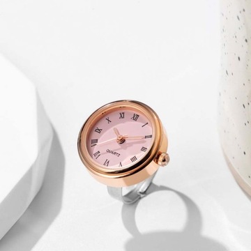 New Style Watch Rings Female Personality Golden