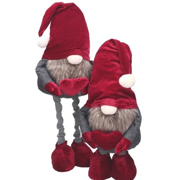 гном карлик ТЕЛЕСКОПИЧЕСКИЕ СТОЯЩИЕ НОЖКИ ГИГАНТСКИЙ РОЖДЕСТВЕНСКИЙ ПОДАРОК ​​XXL