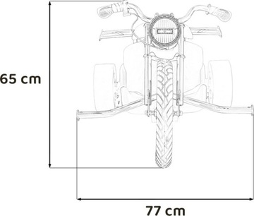 QUAD GOKART POJAZD 3 KOŁOWY DRIFT AKUMULATOR 24V