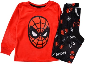 piżama SPIDERMAN chłopięca WELUROWA 128