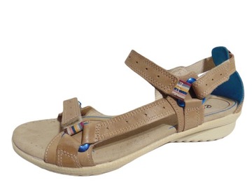 Ecco - sandały sportowe ze skóry 41/26 cm