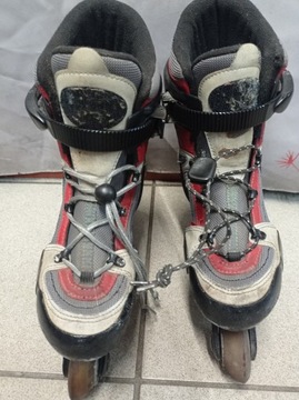 Rolki fitness regulowane łyżworolki 33.5-35.5 , ROLLERBLADE 40.5