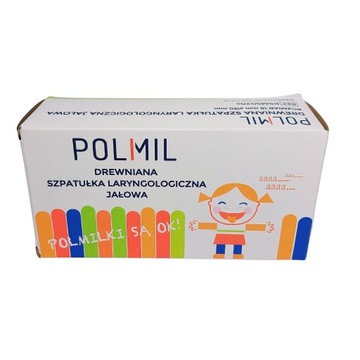 DREWNIANE SZPATUŁKI SZPATUŁKA LARYNGOLOGICZNA JAŁOWA 100 szt. LOGOPEDYCZNE