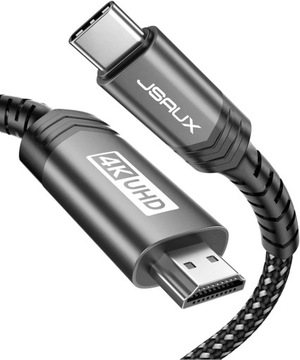 JSAUX Przewód kabel USB-C do HDMI 4K 60Hz MHL 3m