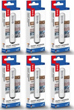 Marker olejowy MemoBe MM301 okrągła 2-4mm czarny z zawieszką x6