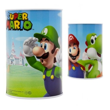 Skarbonka metalowa puszka Super Mario